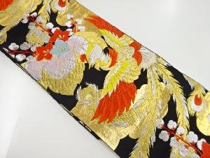 アンティーク　桐に鳳凰模様織り出し袋帯（材料）